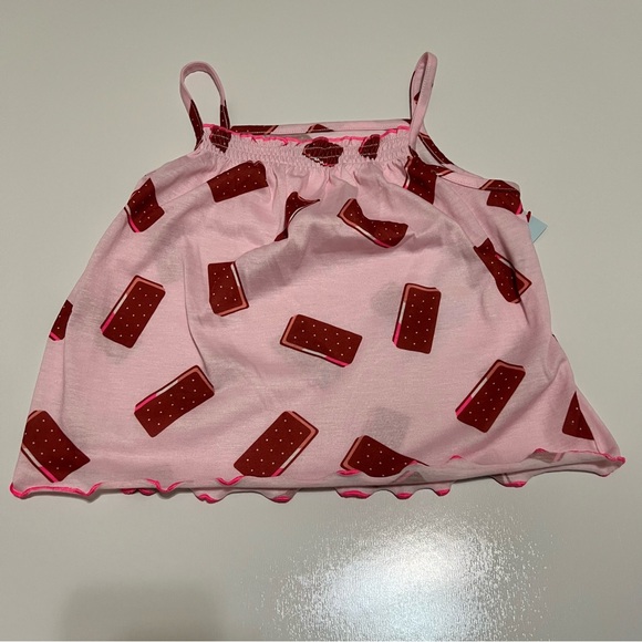 Cat & Jack Other - ❤️3/$15 NWT Cat & Jack Girls Pink Ice Cream Print Top